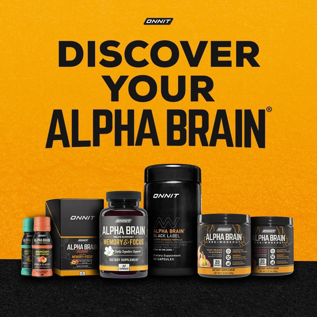 Alpha BRAIN® Cognitive support, including memory, focus & mental processing speed (90 Count)